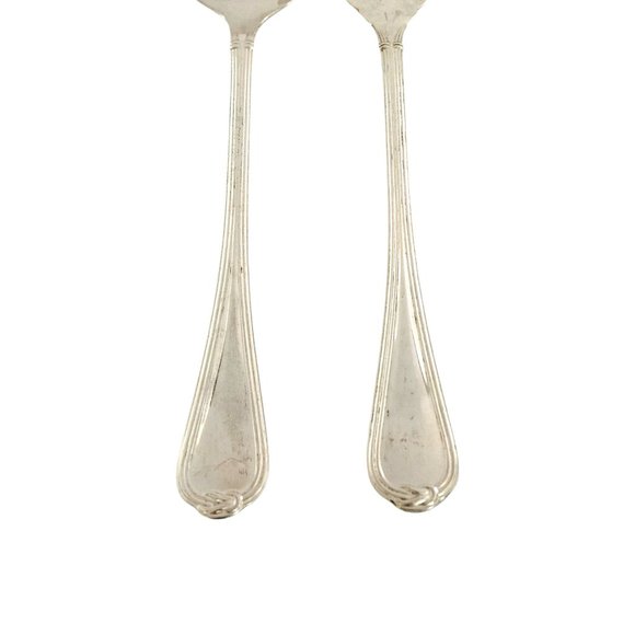 Christofle Sterling Silver Oceana Salad Serving Set Fork and Spoon (B) #12335 - Picture 4 of 12